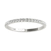 1/4 Ctw GH/SI1-SI2 AGS Certified 14K White Gold Natural Diamonds Wedding Band